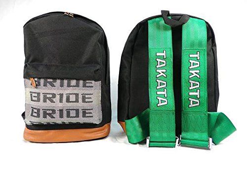 Photo 1 of 
Bride Racing Backpack Seat Fabric Harness Strap Zipper Padded (Green Straps)