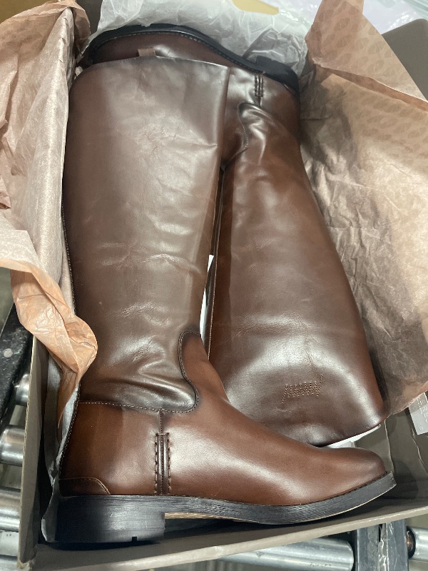 Photo 2 of Franco Sarto Womens Meyer Knee High Flat Boots Dark Brown Leather 9.5 M