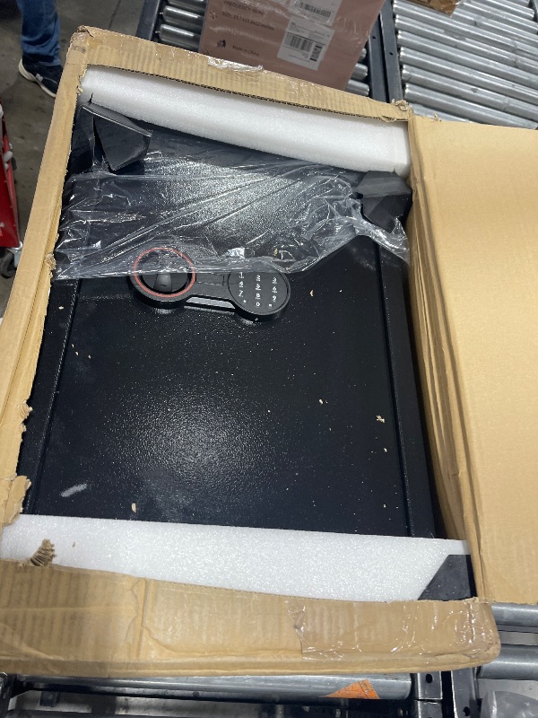 Photo 1 of 4.0 Cub Large Home Safe Fireproof Waterproof, Anti-theft Fireproof Safe Box with Programmable Keypad, Spare Keys and Removable Shelf, Digital Security Safe for Home Money Firearm Documents Medicines