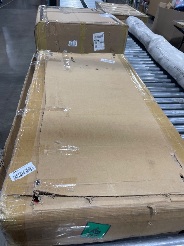 Photo 1 of Lomive 2IN1 48"×24" Platform Truck Cart 2650lbs Heavy Duty Flatbed Cart Dolly w/Detachable Rear Guardrail and Swivel Casters, Push Cart, Work Gloves 2Pairs & 1 Bunge Cord Included
