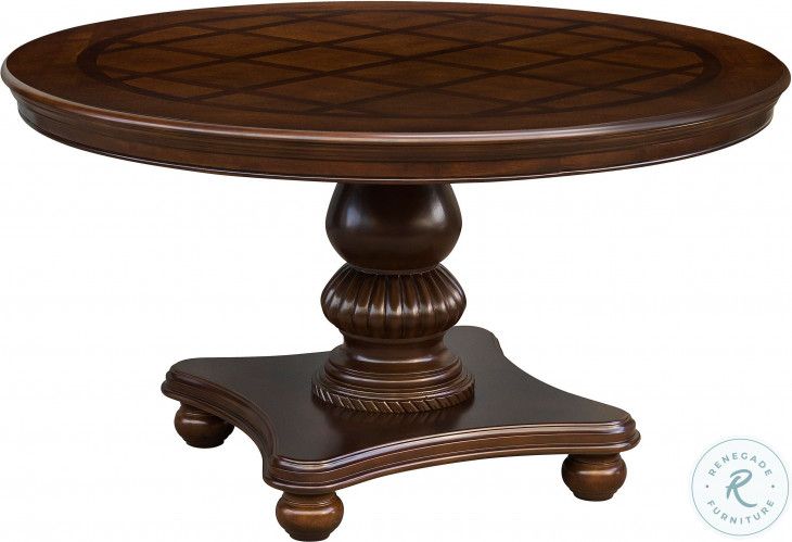 Photo 1 of Lordsburg Brown Cherry Round Dining Table   STOCK PHOTO FOR REFERENCE ONLY
