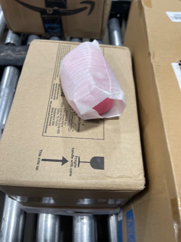 Photo 1 of Wireless Keyboard and Mouse Combo - Round Keycaps, Full-Size Retro Typewriter Keyboard with Detachable Wrist Rest, Sleep Mode & Tilt Legs, 2.4GHz Cordless Connection for Mac/Windows/PC (Hot Pink)