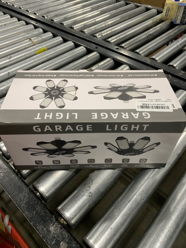 Photo 1 of POLARPRA LED Garage Light - 2Pack Bright 50000LM Garage Lights Ceiling Led w/ 8 Deformable Panels 6500K Led Light Bulb Srew in E26/E27 Socket with Adjustable Center Spotlight for Barn Workshop Attic