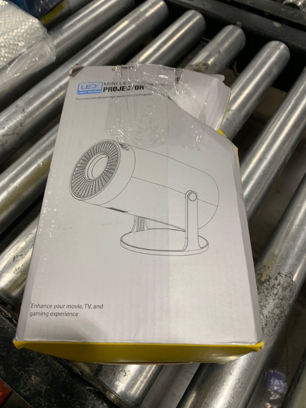 Photo 1 of Mini Projector, 270° Rotation, Portable Projector 4K Support, Full HD 1080P Outdoor Movie Projector, Wired Screen Synchronize Max 200" Display, Compatible with Smartphone/TV Stick/Laptop/PS4/HDMI/USB