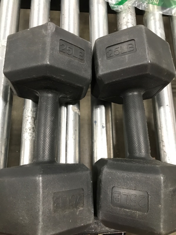 Photo 1 of 2 25lb dumbbells 