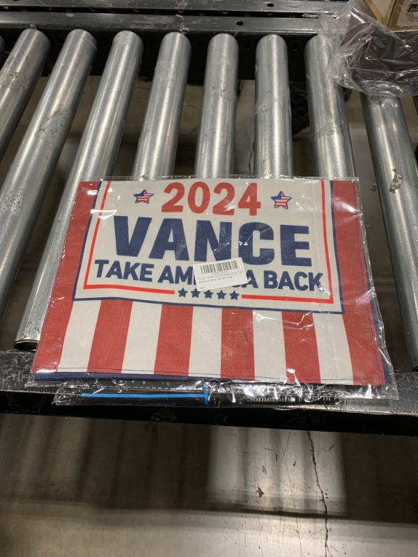 Photo 2 of NASIAN Trump Vance 2024 Garden Flag Take America Back Garden Flag Trump Vance 2024 Yard Signs Garden Flags for Outside 12x18 Double Sided Outdoor House Lawn Decorations Banner