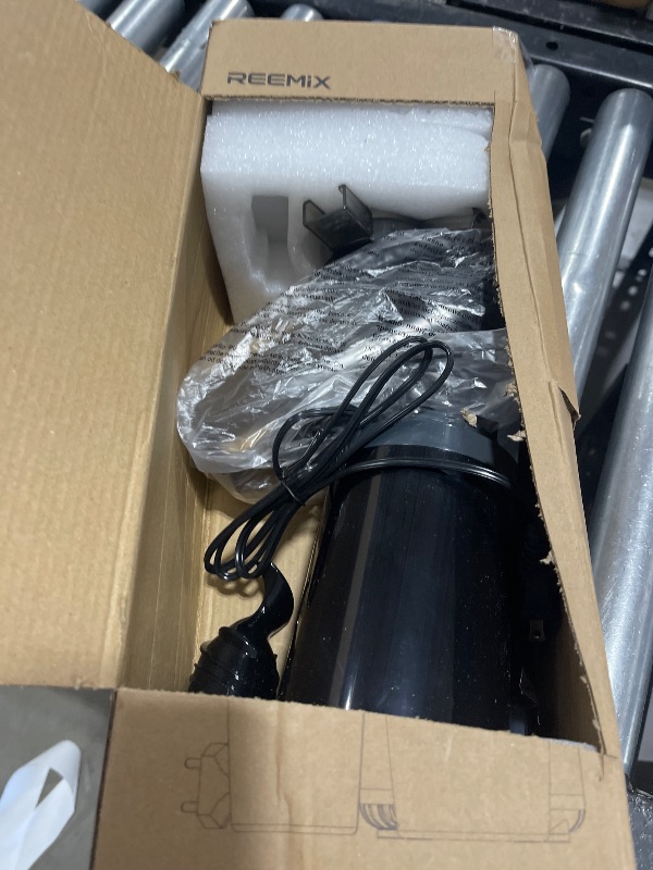 Photo 1 of Masticating Juicer Machines, Reemix Cold Press juicer Machine Compact Size, Juice Extractor, Nutrient and Vitamin Dense, BPA-Free Tritan, Easy to Clean (Black)