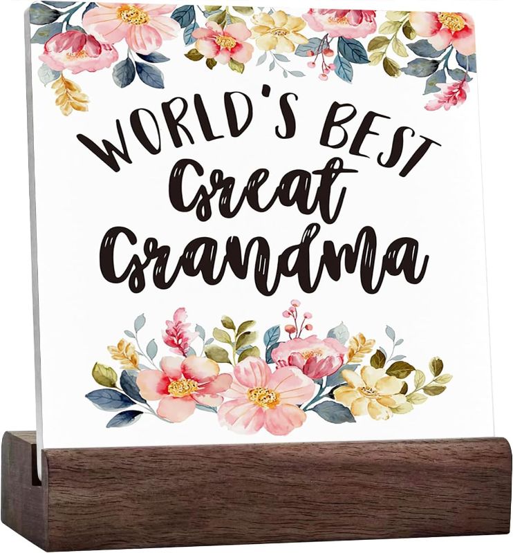 Photo 2 of 
World’s Best Great Grandma Gifts for Great Grandma Grandmother Ceramic Table Plaque With Wooden Stand Motto Desk Decorations Office Decor Inspiration...
Color:style-4