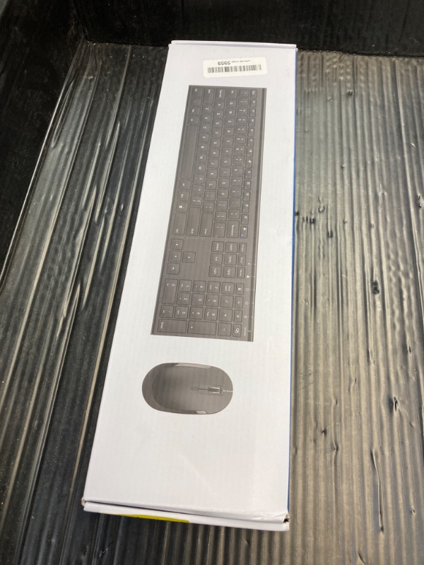 Photo 1 of Wireless Keyboard and Mouse, Vssoplor 2.4GHz Rechargeable Compact Quiet Full-Size Keyboard and Mouse Combo with Nano USB Receiver for Windows, Laptop, PC, Notebook-Black and Wine Red