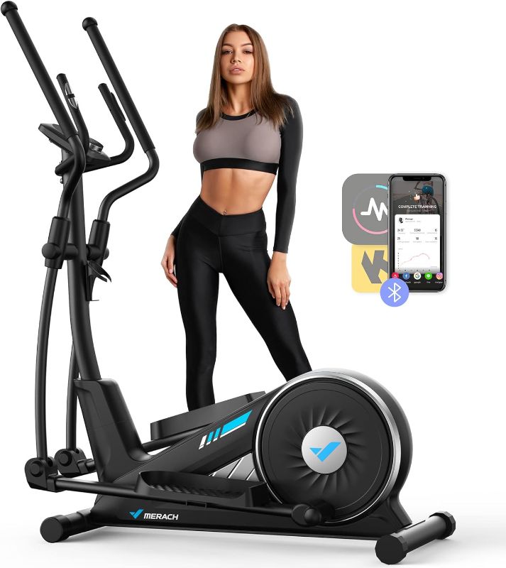 Photo 1 of 
MERACH Elliptical Machine for Home Use?Elliptical Exercise Machine with Hyper-Quiet Magnetic Drive System, 16 Levels Adjustable Resistance,MERACH App