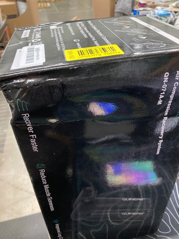 Photo 1 of QUINEAR Professional Sequential Air Compression Therapy System for Improved Circulation and Massage - Foot and Leg Recovery Boots for Athletes