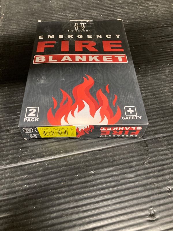 Photo 2 of 2 Pack Fire Blanket - Home and Kitchen Emergency Fire Blankets for Safety, Easy to Use for Fire Suppression & Kitchen Fires, Fiberglass Fire Blanket