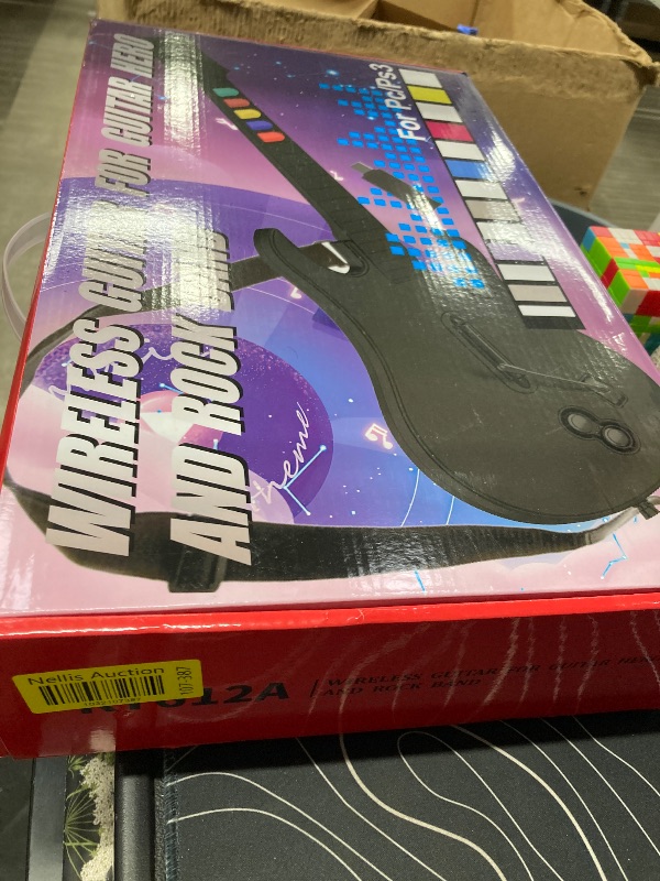 View 2 of NBCP PC Guitar Hero Controller, Wireless PS3 Guitar Hero with Dongle for PC,Playstation 3 Guitar Hero Rock Band Would Tour Clone Hero Games - Black