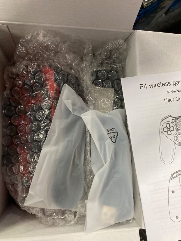 Photo 1 of LCIKIX 2 Pack Wireless Controller for PS4-1000 mAh Battery | Dual Vibration | 6-axis Motion Sensor | Audio | Professional Game Joystick - 2 Wireless Remote Compatible with PS4/Slim (Red and Green)