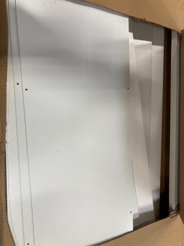 Photo 1 of EOVTK Full Size Storage Platform Bed with Bookcase Headboard, Under Bed Storage Drawers and Bed End Storage Case, Wooden Slat Support, White