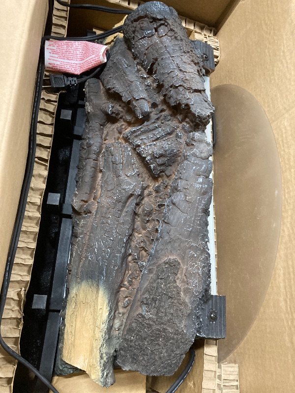 Photo 1 of duraflame Electric Log Set 1,000 Sq Ft Heater, Faux Logs Insert with Infrared Flames for Existing Fireplaces, Remote Control Included