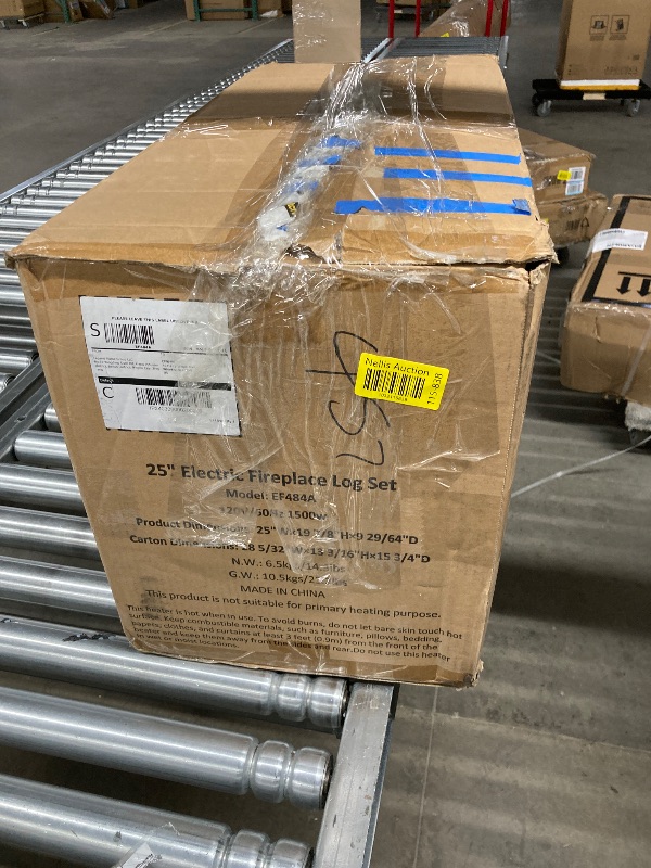 Photo 1 of duraflame Electric Log Set 1,000 Sq Ft Heater, Faux Logs Insert with Infrared Flames for Existing Fireplaces, Remote Control Included