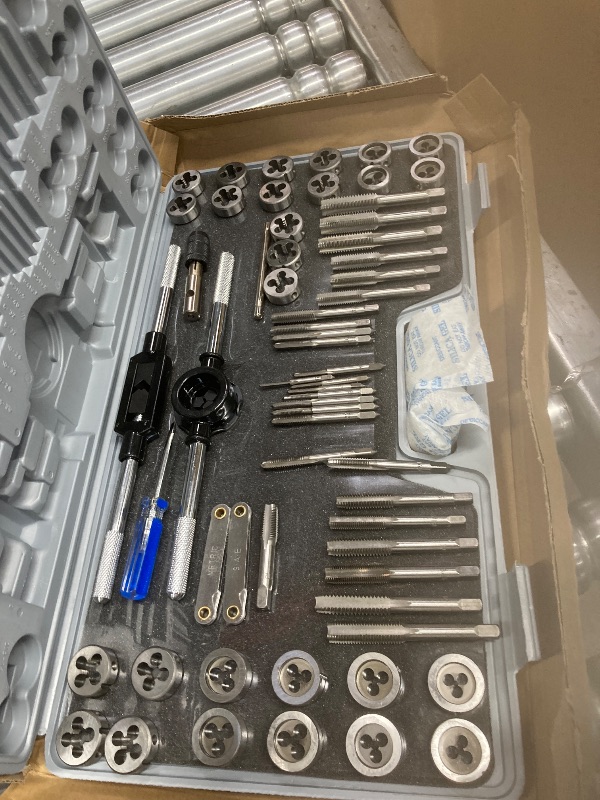 Photo 2 of 60-Piece Master Tap and Die Set - Include Both SAE Inch and Metric Sizes