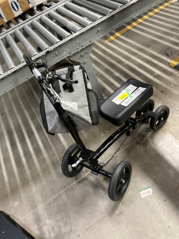 Photo 1 of BodyMed All-Terrain Knee Walker with Dual Brakes and Metal Basket - Collapsible and Adjustable Scooter, Broken Leg Caddy, Alternative to Crutches