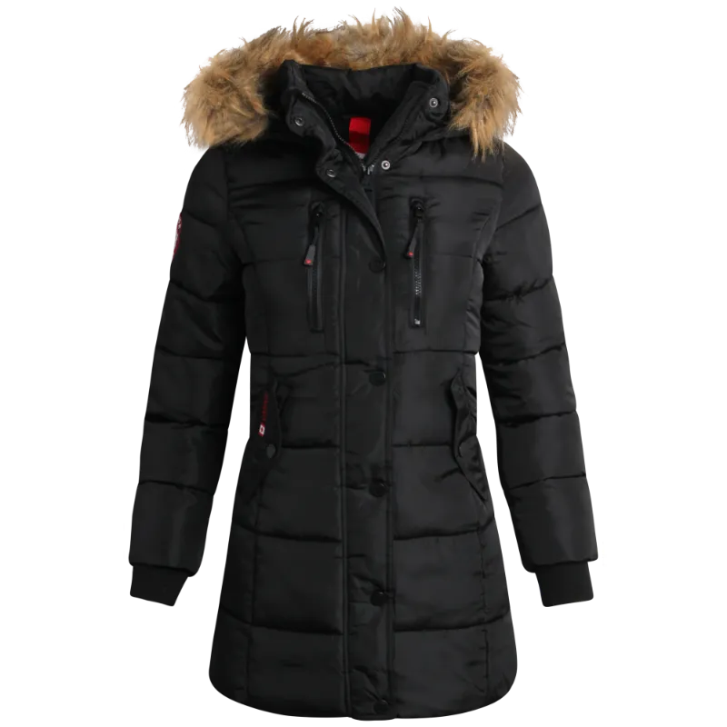 Photo 1 of CANADA WEATHER GEAR Girls Winter Jacket - Long Length Quilted Bubble Puffer Parka (7-16)
