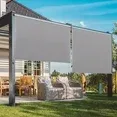 Photo 1 of  Outdoor Patio Roller Sun Shade, Crank Operated Blind, Cordless Roll Up Shade, Light Gray 
***(STOCK PHOTO MAY VARY SLIGHTLY TO ITEM)***