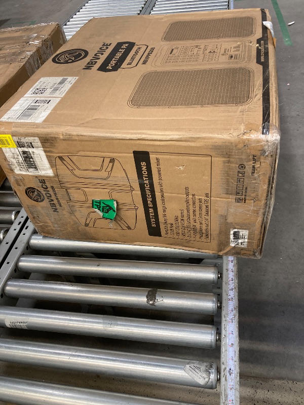 Photo 1 of NBVOICE Professional Portable All-in-One 2-Way PA System Suitcase-Style Design with 8-Channel Mixer and 2X Speaker Stands,Bluetooth, Microphone, Remote Control for Performances, Presentations