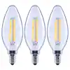 Photo 1 of 
EcoSmart
100-Watt Equivalent B11 Dimmable Blunt Tip E12 Candelabra Base Vintage Edison LED Light Bulb 3000K Bright White (3-Pack)  ***(BOX OPEN/RIPPED/TORN)***