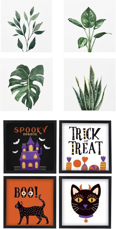 Photo 1 of ArtbyHannah Botanical Wall Art Prints for Home Decor and Halloween Decorations, Framed Halloween Wall Art