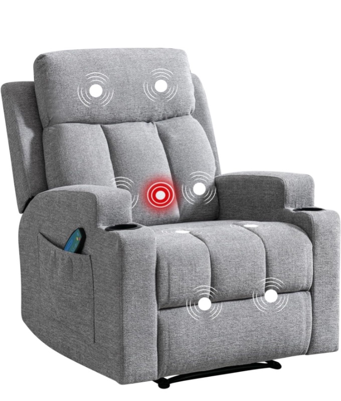 Photo 1 of ani home manual massage revliner chairs with heat for living room overstuffed