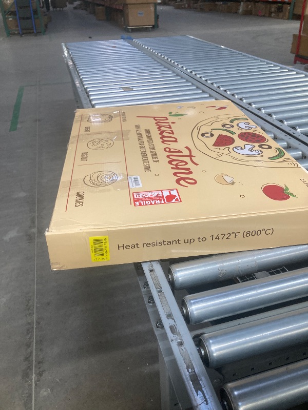 Photo 1 of Caprihom 24"L x 18"W Extra Large Pizza Stone, Rectangular Pizza Grilling/Baking Stone Industrial Commercial Oven Stone, Ideal for Grilling Baking Several Pizzas Bread - Includes Scaper