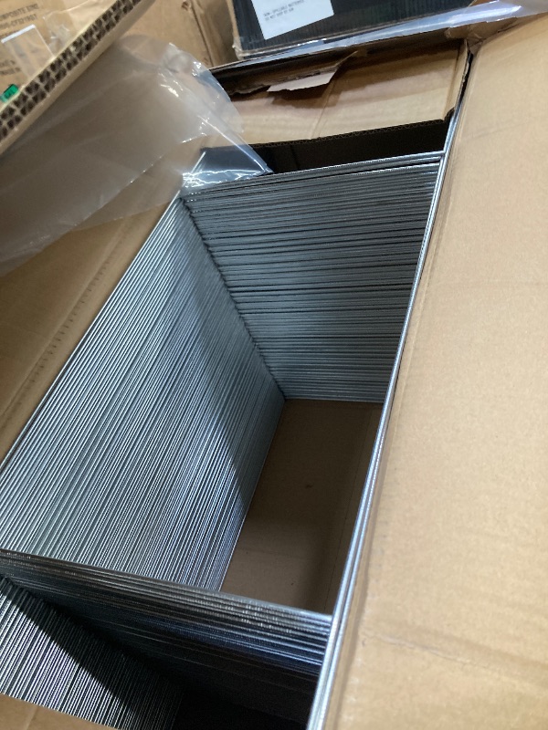 Photo 1 of 200 Pcs Yard Sign Stakes 30'' x 10'' Metal H Stakes Heavy Duty Frame Wire Stakes Weatherproof for 4mm 5mm Garage Sale Sign Corrugated Advertising Board Lawn Sign Yard Sale Decor