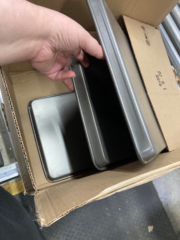 Photo 1 of GoodCook Everyday Nonstick Carbon Steel Baking Sheet Set, 3 Pack – Small 13” x 9”, Medium 15” x 10”, Large 17” x 11” – Carbon Steel Cooking Pans, Cookie Sheet Bakeware Set