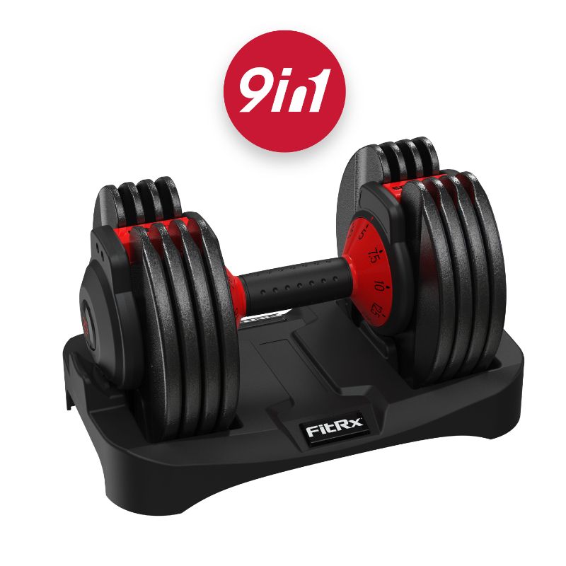 Photo 1 of 2 25 lb adjustable dumbbells