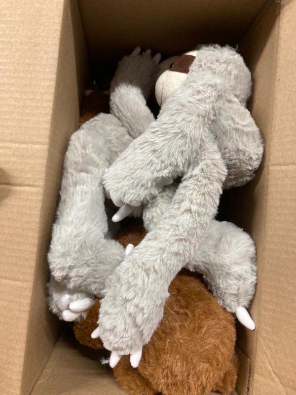 Photo 1 of 7 sloth stuffed animals w/ grey and brown ones