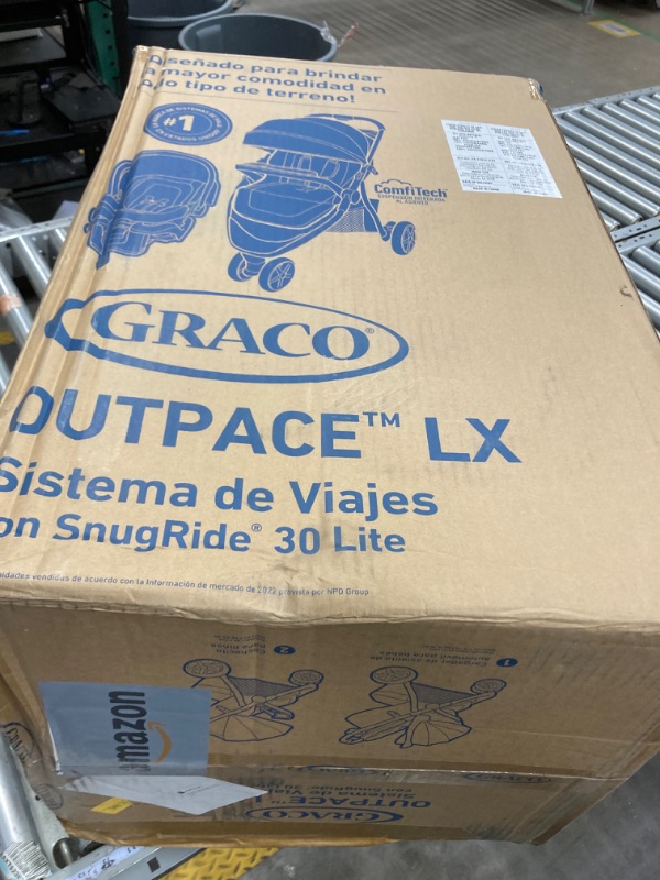 Photo 2 of Graco Outpace LX All-Terrain Travel System - Includes SnugRide 30 Lite Infant Car Seat, Briggs, High-Performance Stroller/Car Seat Combo, Practical & Durable