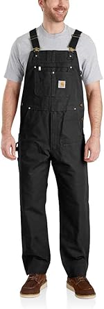 Photo 1 of Carhartt Men's Relaxed Fit Duck Bib Overall- 30 x 28-Black
