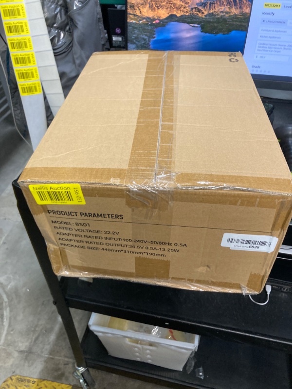 Photo 1 of Cordless Vacuum Cleaner, 20KPA Stick Vacuum with LED Display, 2 Modes 6 in 1 Lightweight Cordless Stick Vacuum Cleaner with 40Min Detachable Battery Vacuum Cleaner for Home Hard Floor Car Carpet