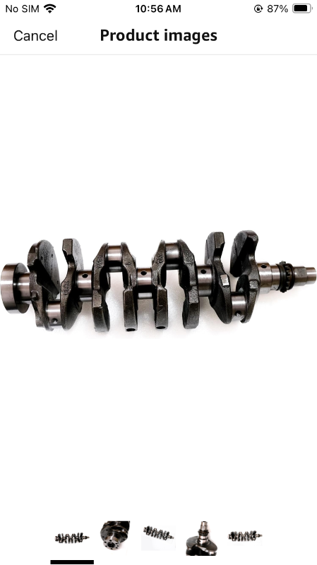 Photo 1 of 23110-2B710 Engine Crankshaft Compatible with Hyundai Kia 1.6 Turbo Engine (23110-2B710)