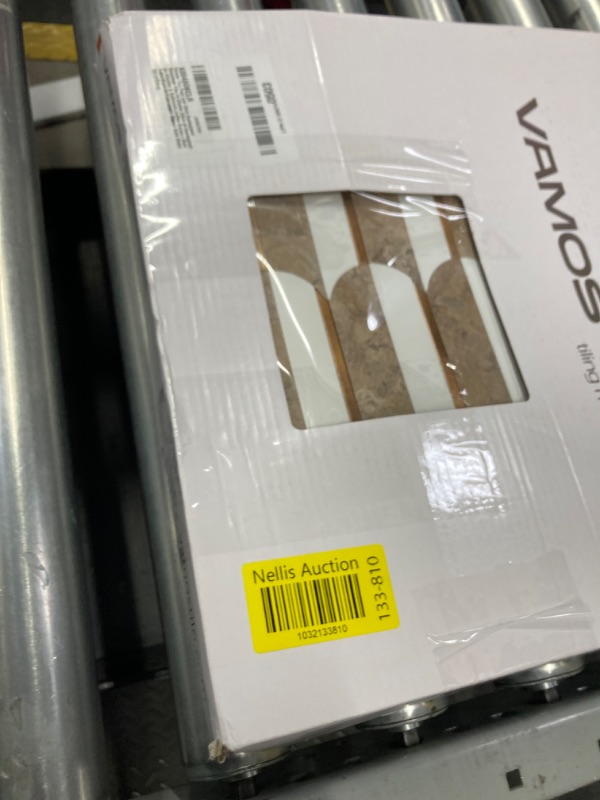 Photo 1 of Vamos Tile Peel and Stick Backsplash Seamless Tile,10 Sheets Stick on Backsplash for Kitchen & Bathroom,Coffee Brown+Matt Pure White Marble Look+Brown Gold Metal Self Adhesive Backsplash Tile