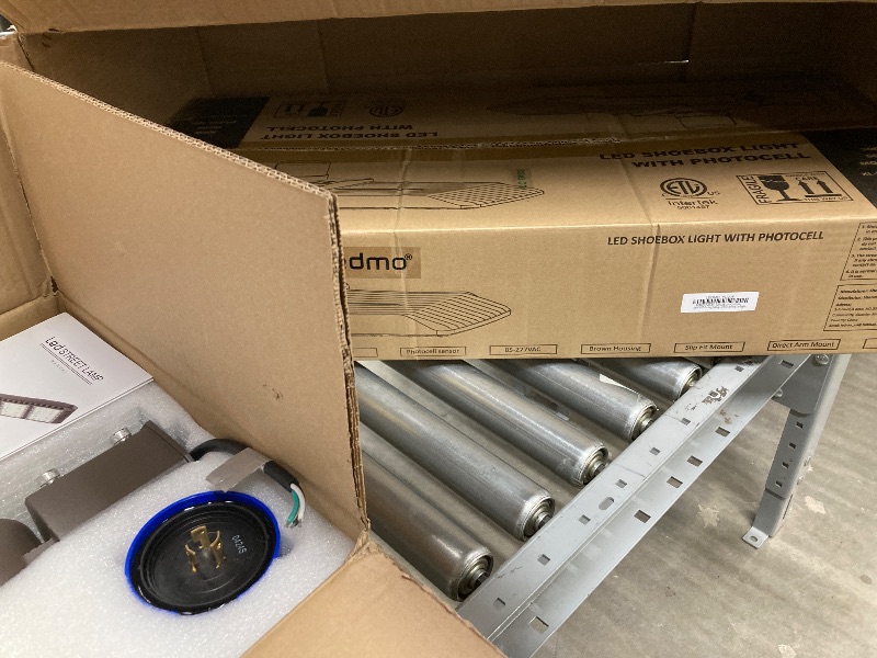 Photo 1 of LEDMO 300W LED Parking Lot Light 36000LM 5000K Adjustable Slip Fit Mount Security Light with Dusk-to-Dawn Photocell IP65 Waterproof LED Stadium Flood Light for Garage, Yard, Street 2 Pack