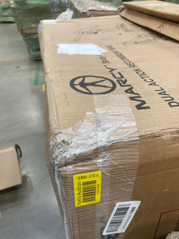 Photo 1 of Marcy Dual Action Cross Training Recumbent Exercise Bike with Arm Exercisers, Gym Equipment for Work from Home Fitness, Black JX-7301