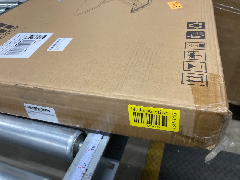 Photo 1 of JYLH JOYSEEKER Compact Standing Desk Converter, 29.3 Inch Height Adjustable Preassembled Stand up Desktop Riser with Exclusive Handle for Laptop, Ultra Low Profile Design