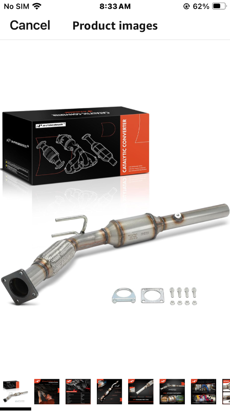 Photo 1 of A-Premium Front Catalytic Converter with Gasket Kit Direct-Fit Compatible with Volkswagen Jetta 2010-2014, Passat 2012-2014, Golf 2012-2014, Beetle 2012-2014, 2.5L, E.P.A. Compliant