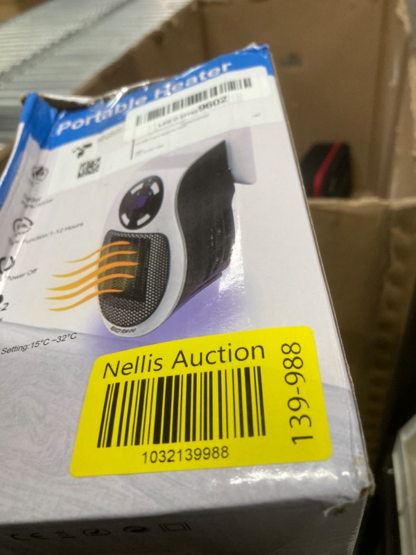 Photo 1 of Ecowarm Plug in Heater, 500W Wall Outlet Electric Space Heater as Seen on TV, Small Space Heater with Adjustable Thermostat & Timer & Led Display for Office Bathroom Bedroom Indoor Use