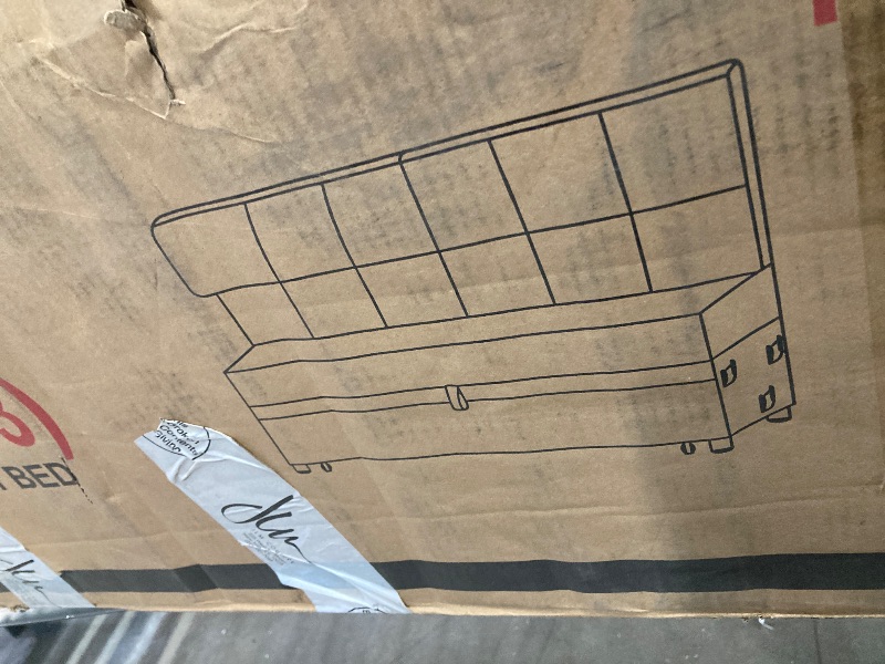 Photo 1 of 2 seat sofa w/pull out bed gray