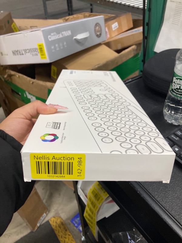 Photo 1 of Atelus Wired Backlit Keyboard, USB Computer Keyboard with Retro Keycaps, Numeric Keypad and Media Hotkey for Office Desktop PC Laptop and Windows 7 8 10 11 (Pink Colorful)