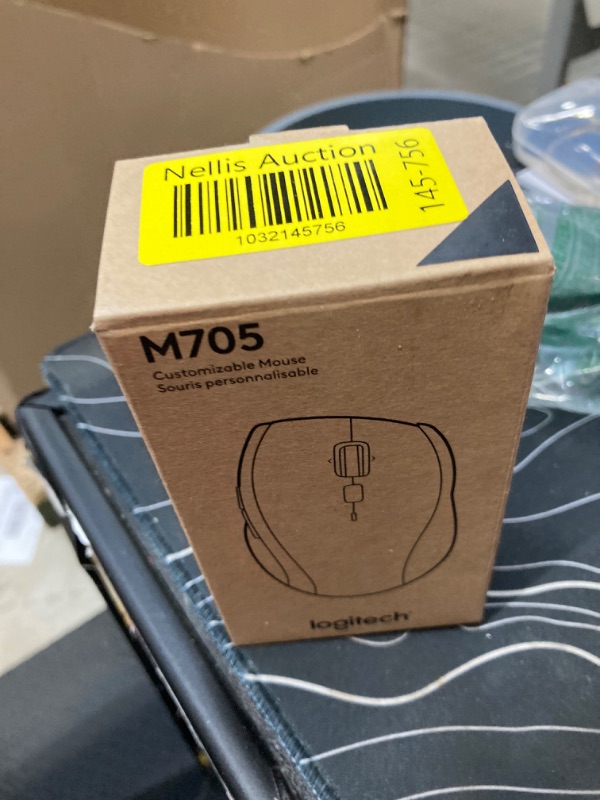 Photo 1 of Logitech M705 Marathon Wireless Mouse, 2.4 GHz USB Unifying Receiver, 1000 DPI, 5-Programmable Buttons, 3-Year Battery, Compatible with PC, Mac, Laptop, Chromebook - Black