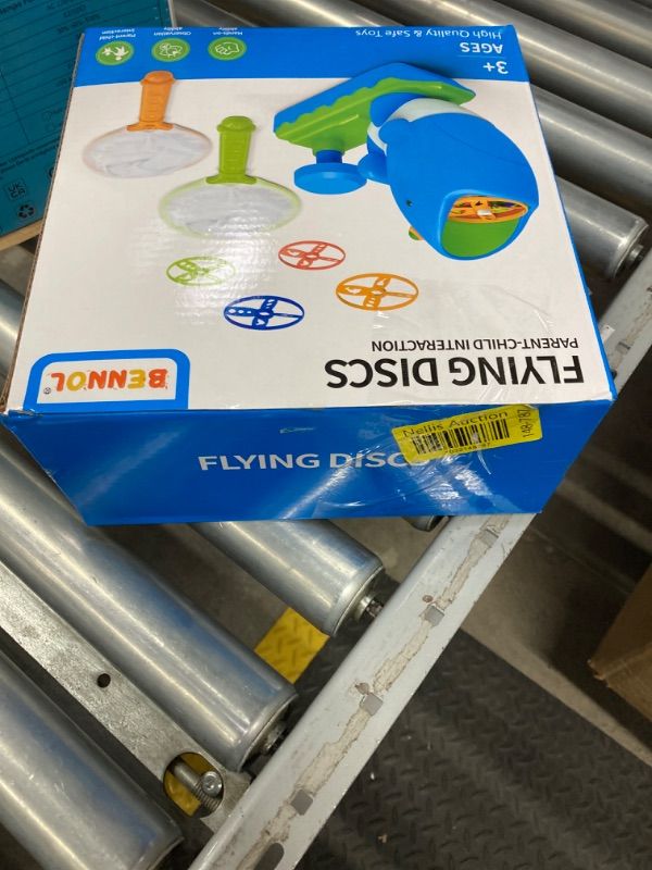 Photo 1 of Bennol Outdoor Game Toys for Kids Ages 3-5 4-8, Flying Disc Launcher Outdoor Outside Toys Gifts for 3 4 5 6 7 8 Year Old Boys Kids, Ideas Outside Outdoor Toys for Kids Toddlers Boys Ages 3-5 6-8 4-8 24 PCS