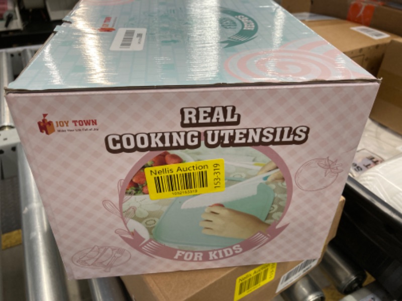 Photo 1 of JoyTown Kids Cooking and Baking Set with Storage Case –Complete Cooking Supplies for The Junior Chef with Cookbook, Knives, Timer, Kids Baking Kit for Girls & Boys – Real Utensils Accessories - Pink