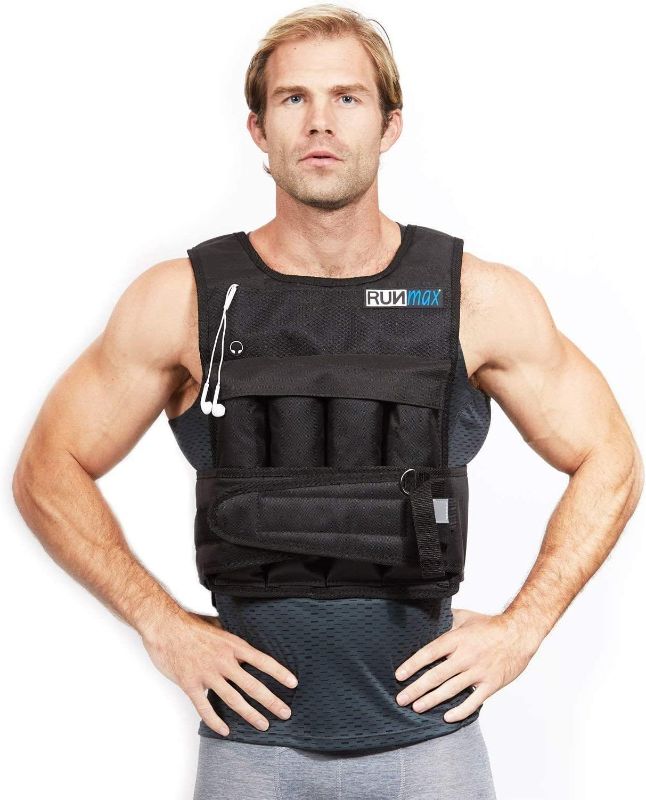 Photo 1 of 
RUNmax 20LBS - 150LBS Adjustable Weighted Vest Wtih Shoulder Pads Option for Men and Women